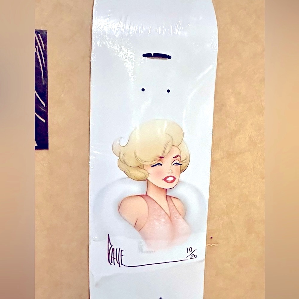 Marilyn Monroe Charatchure Skateboard Deck Wall Art